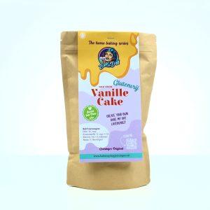 Glutenvrije vanille cakemix van Bake My Day Groningen, onderdeel van de Home Baking Series.