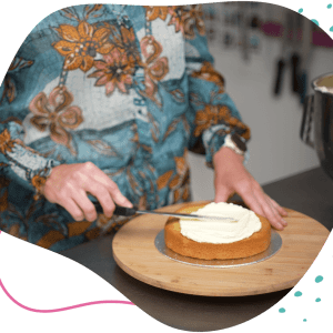 Workshop taart vullen en gladstrijken bij Bake My Day Groningen.
